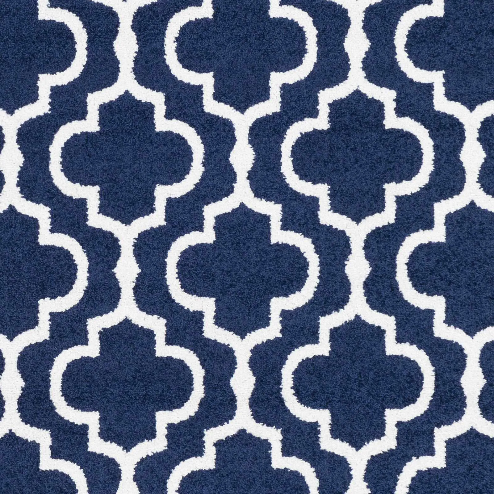 Jack Navy Trellis Pattern Rug