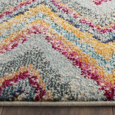 Kara Modern Chevron Striped Rug
