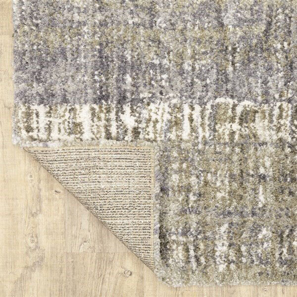 Kupa Beige Striped Shaggy Rug