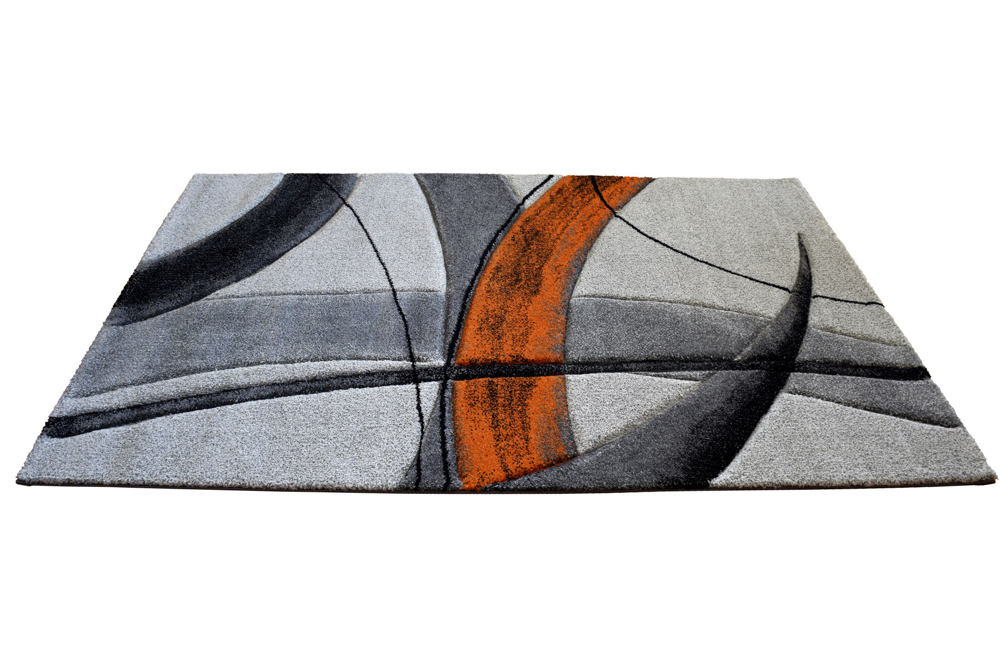 Large View Lucia Orange Modern Abstract Rug