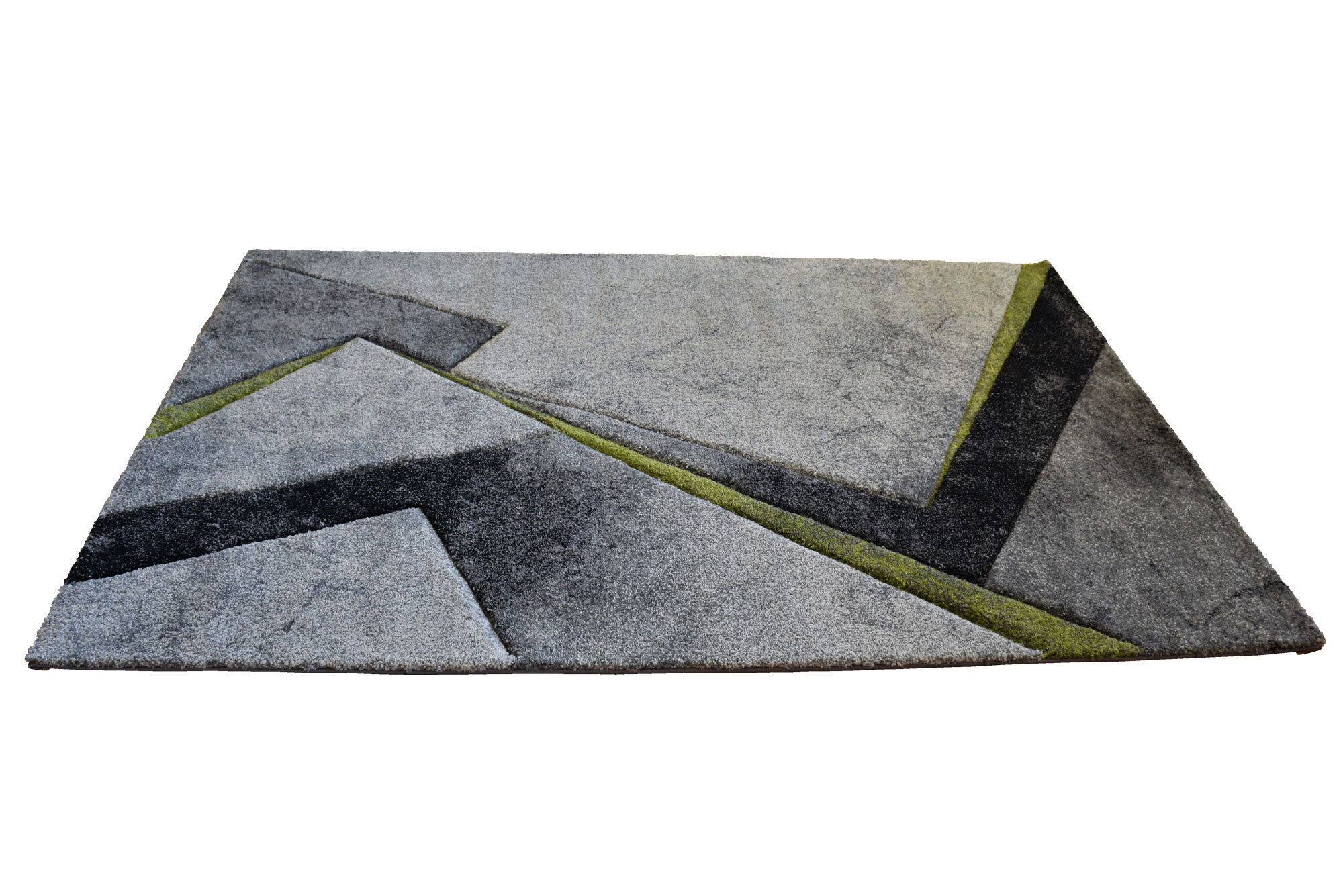 Large View Lucia Green Modern Abstract Rug