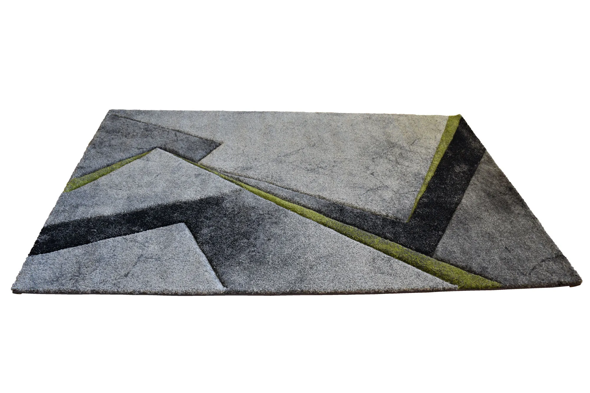 Large View Lucia Green Modern Abstract Rug