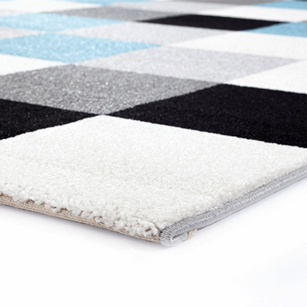 Large View Lilly Sqaure Pattern Rug(Size 230 x 160cm)