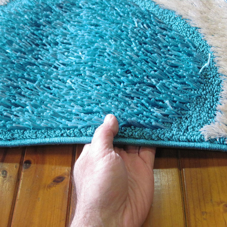 Logan Teal Modern Shaggy Rug