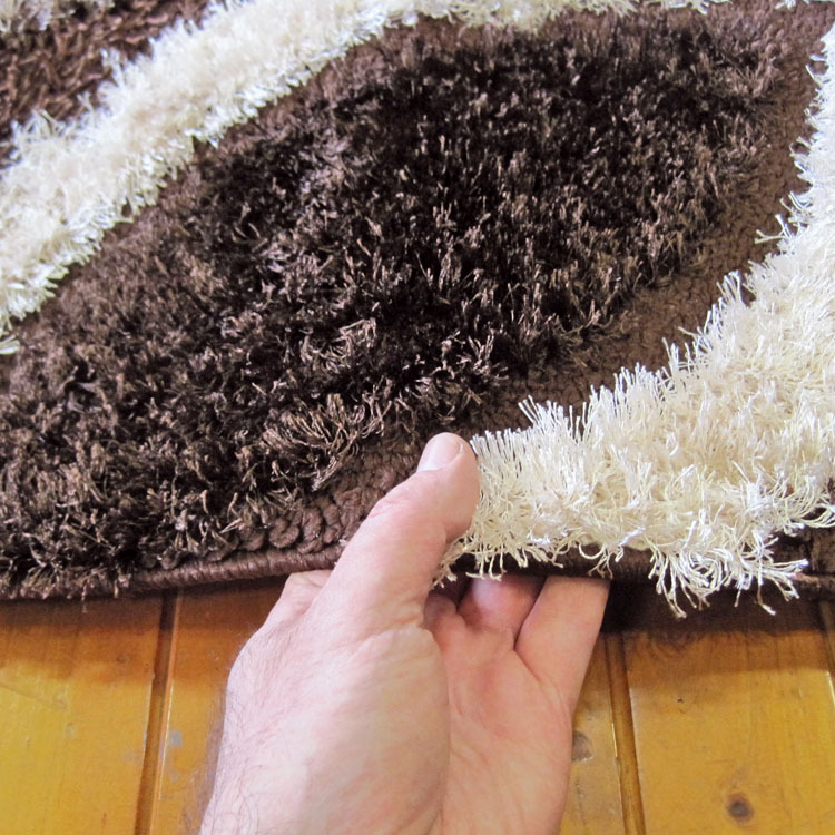 Large View Logan Modern Brown Shaggy Rug