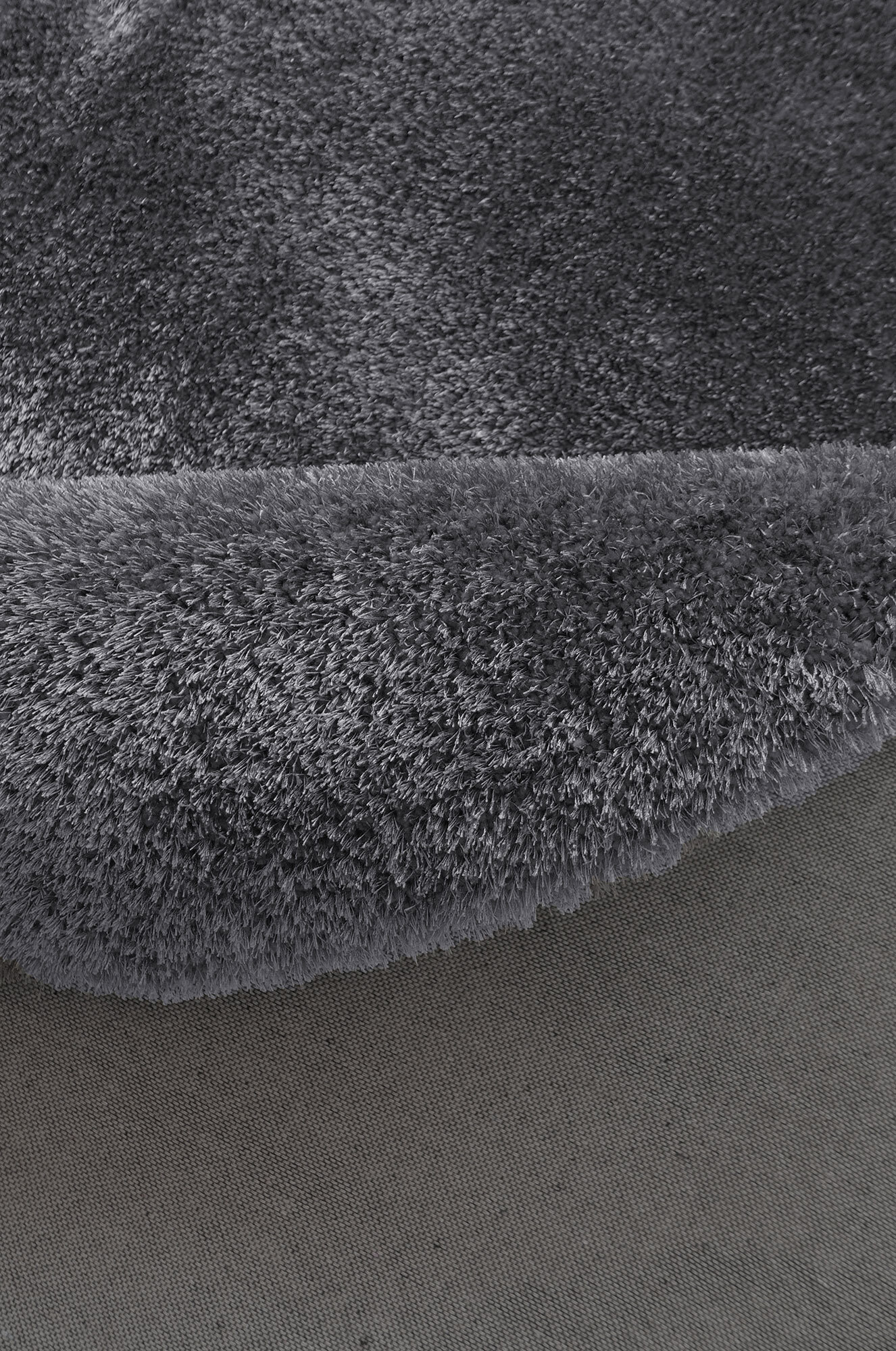 Large View Luxe Thick Plain Shaggy Rug