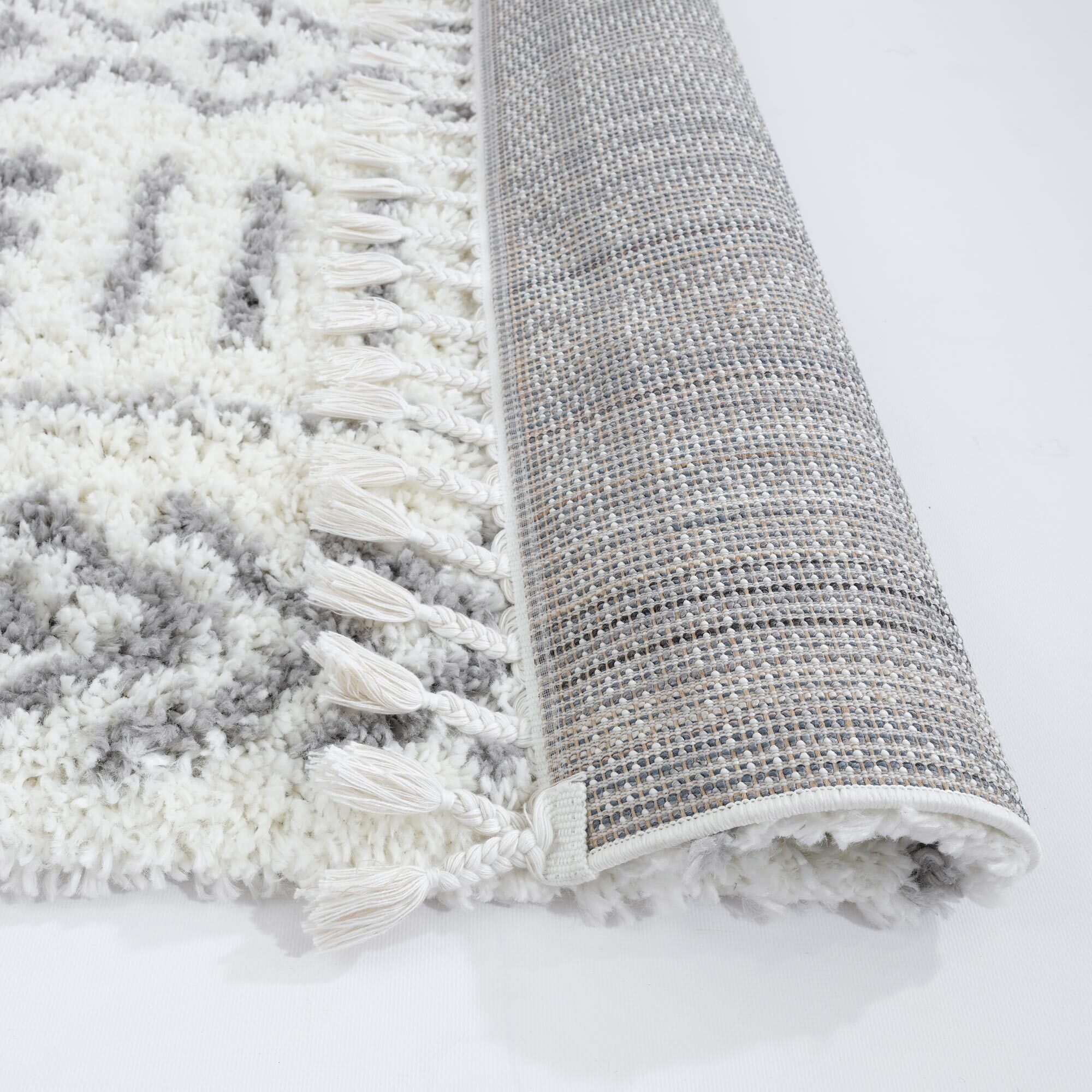 Large View Larry Moroccan Tassel Shaggy Rug