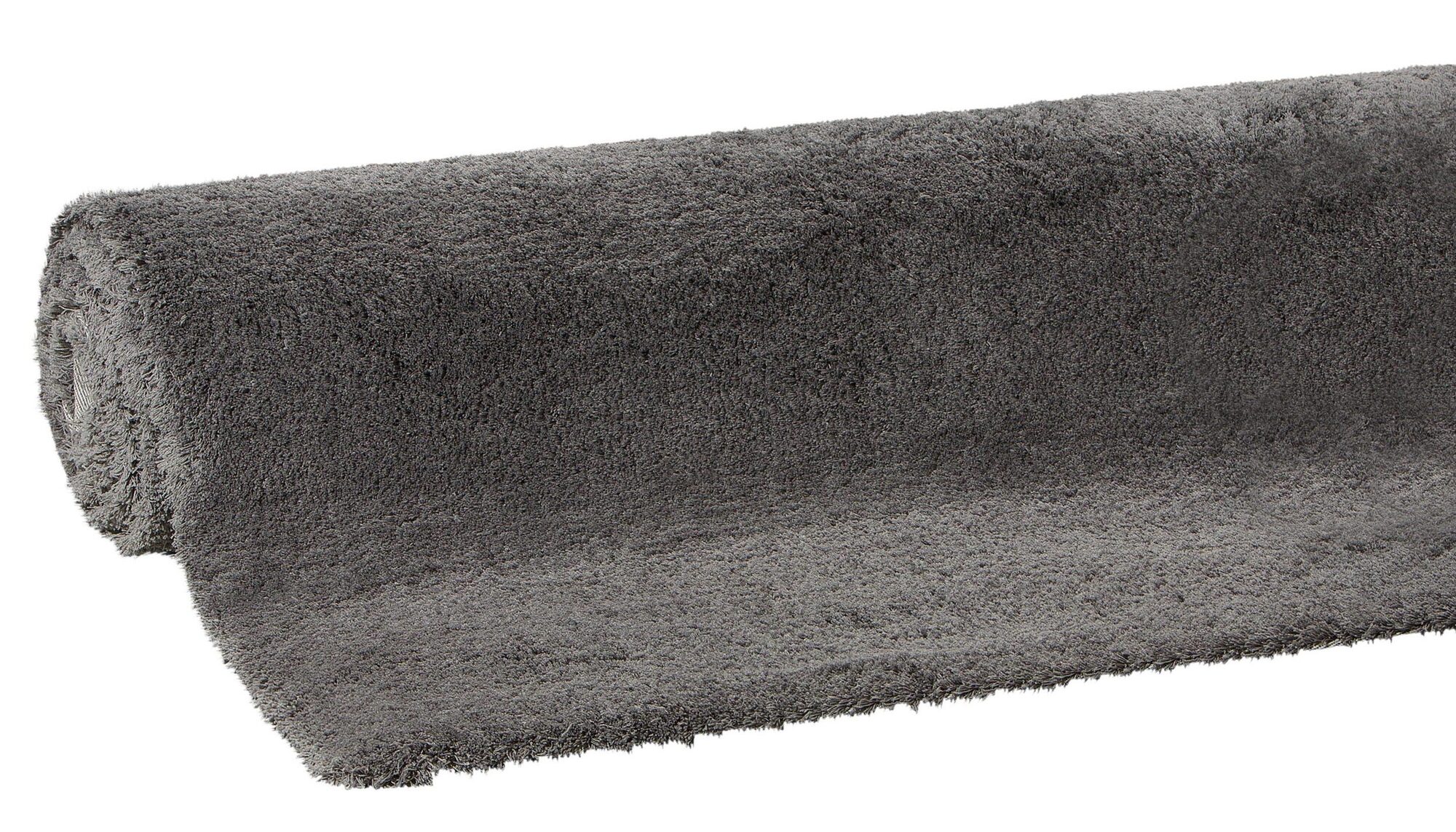 Levis Plain Grey Thick Shaggy Rug