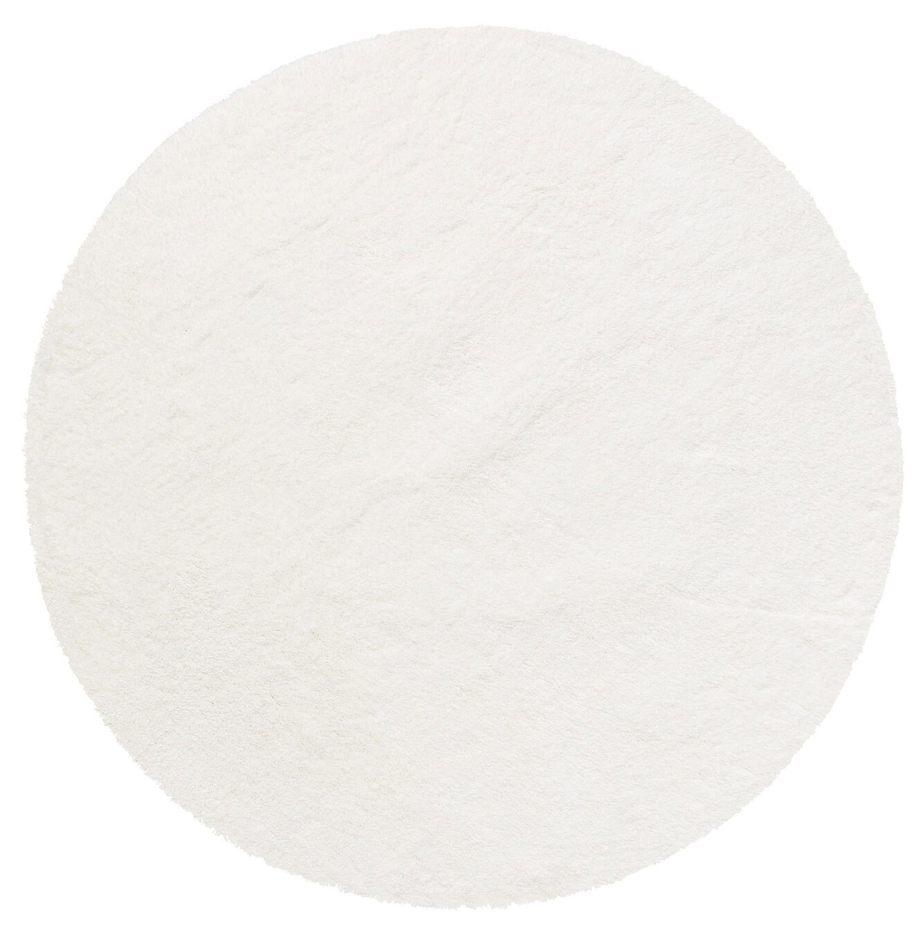 Large View Levis Plain White Shaggy Rug