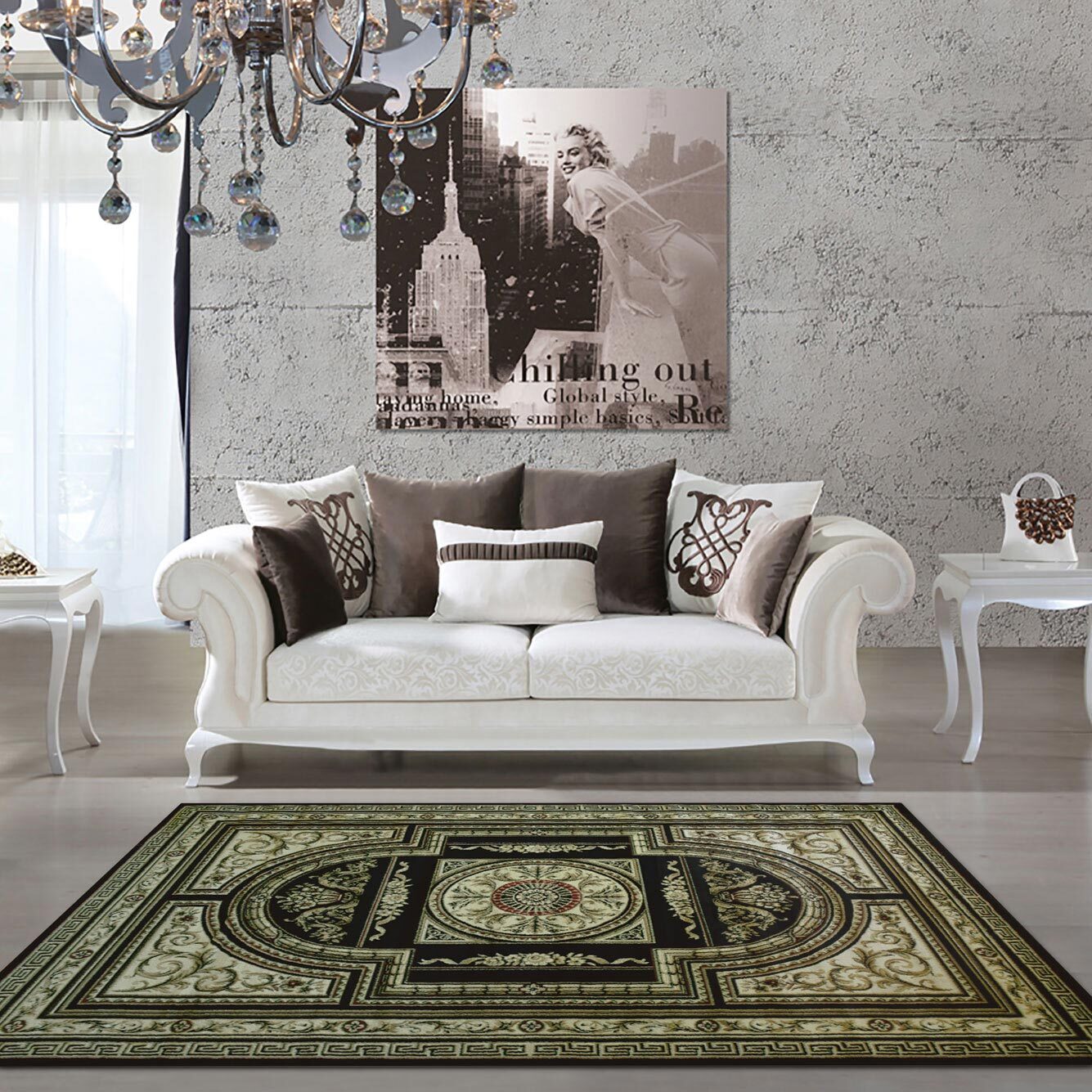 Large View Miami Traditional Medallion Rug