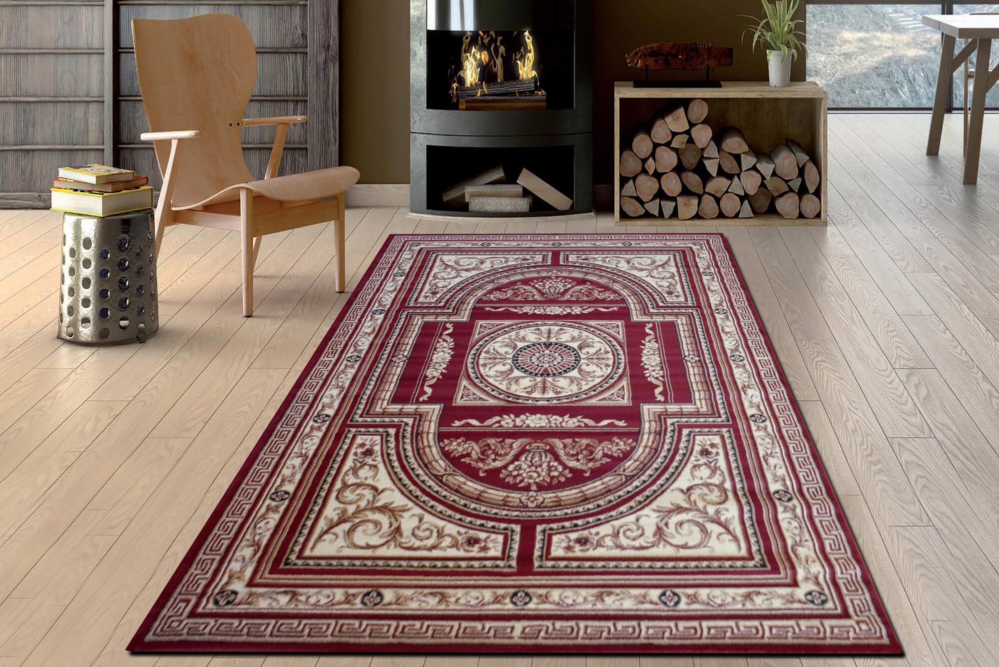 Large View Miami Traditional Medallion Rug