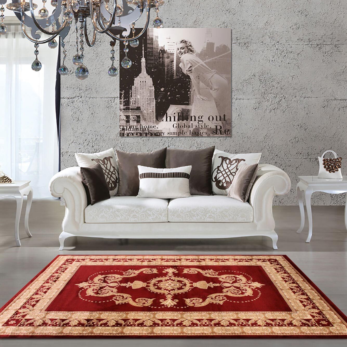Large View Miami Traditional Medallion Rug