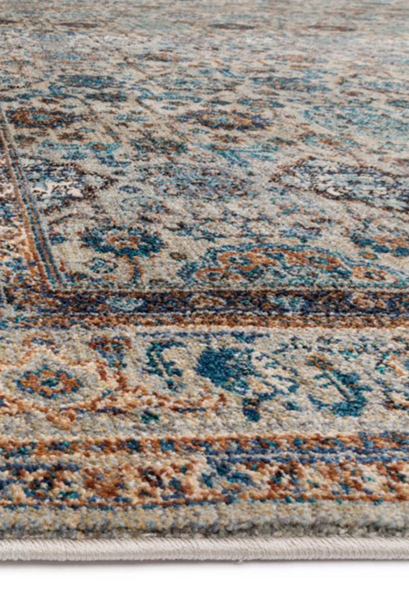 Large View Melanie Traditional Blue Rug