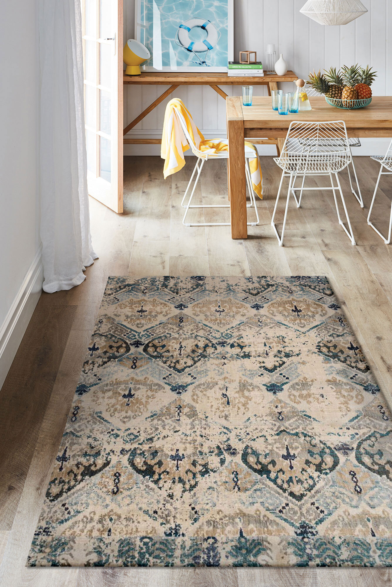 Large View Melanie Overdyed Beige Rug