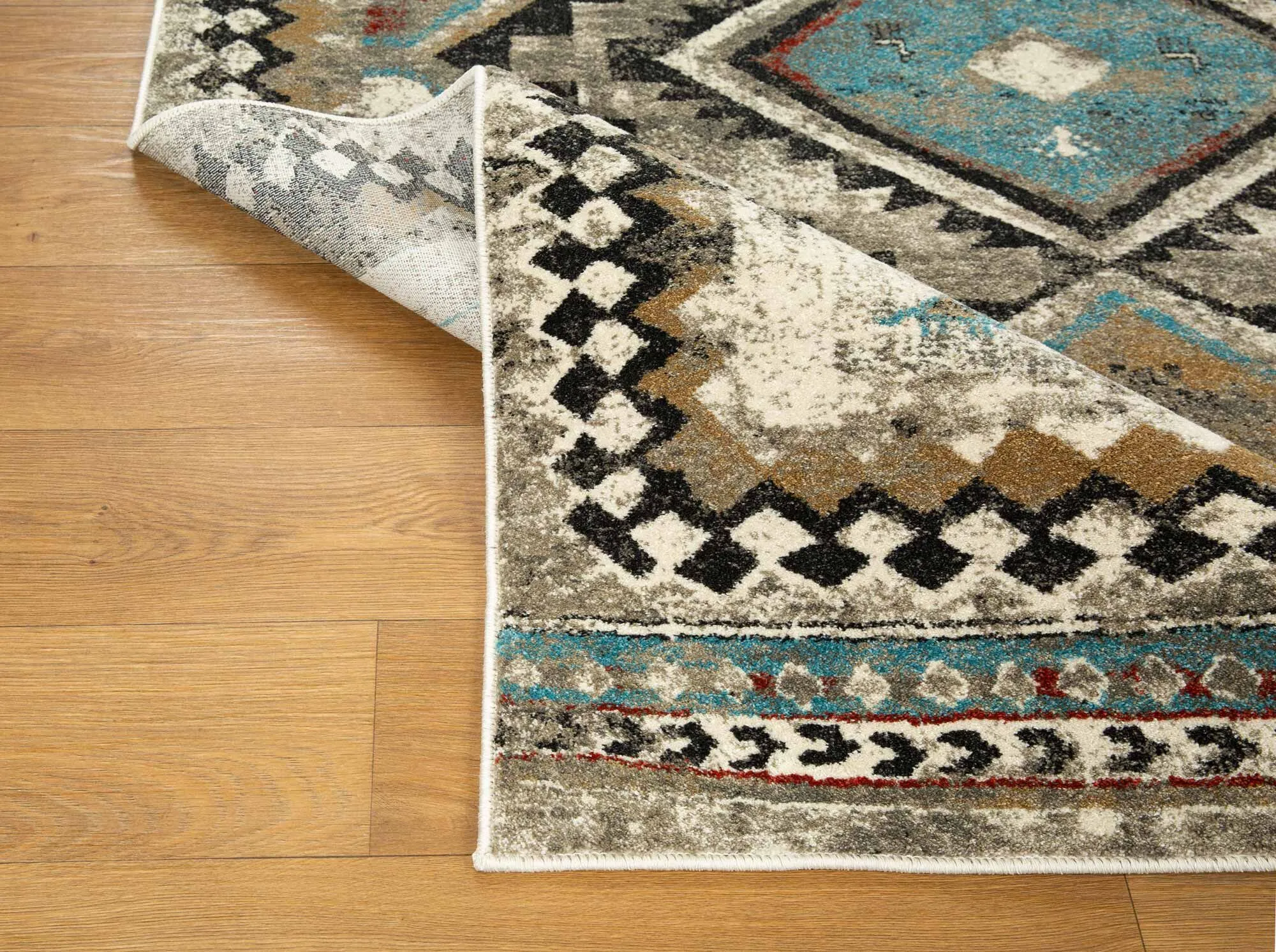Large View Mobi Geometric Tribal Rug