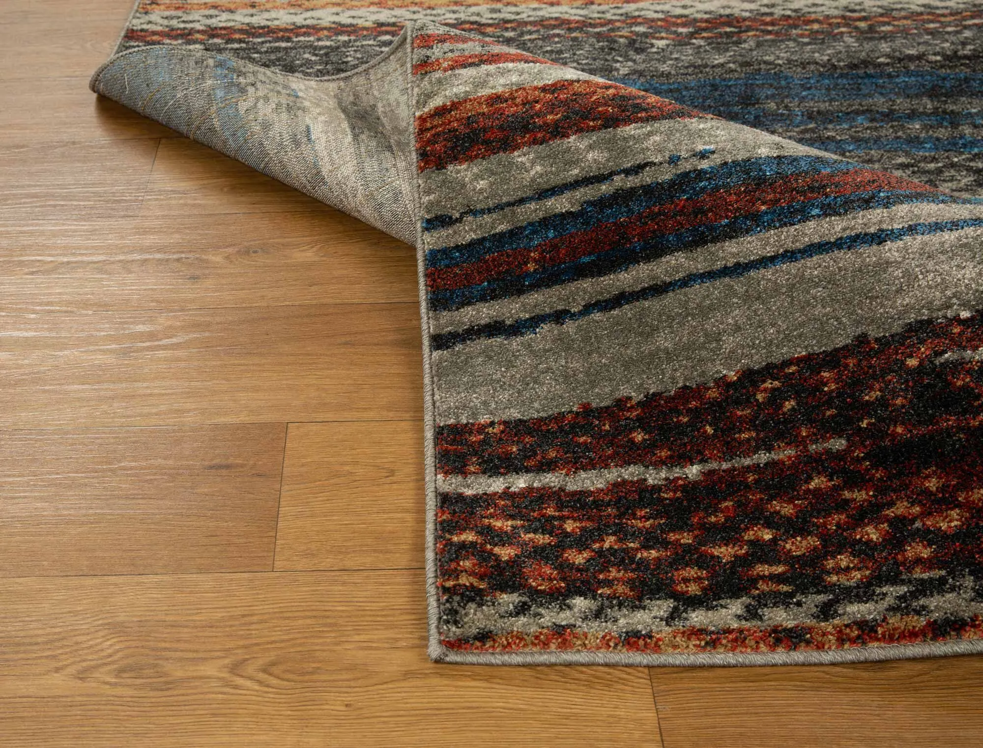 Large View Mobi Multi Striped Rug