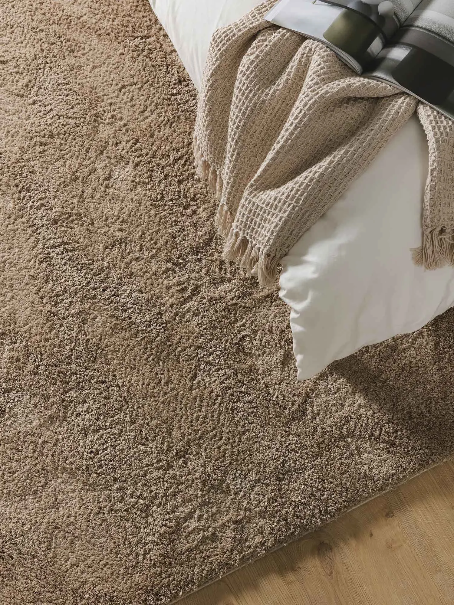 Mojito Plain Brown Shaggy Rug