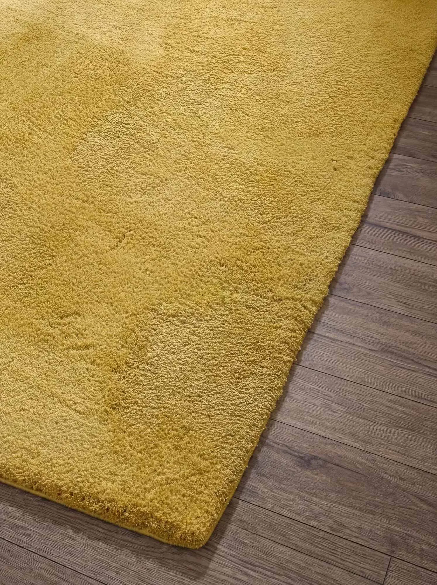 Mojito Plain Yellow Shaggy Rug