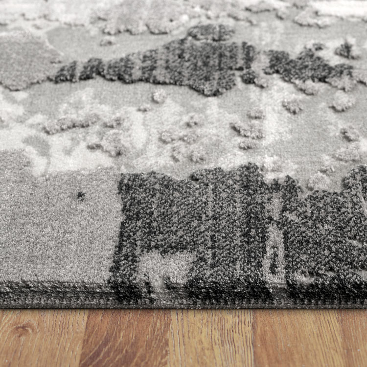 Large View Morris Grey Contemporary Rug