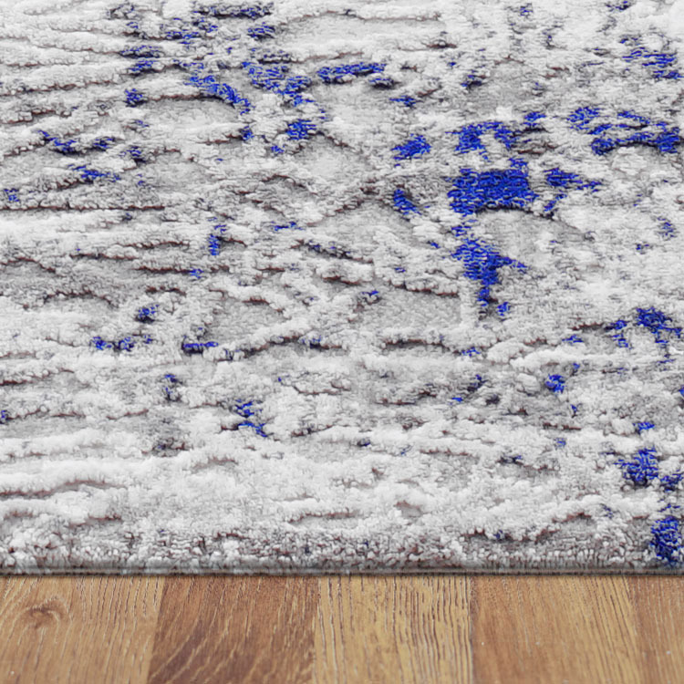 Morris Blue Contemporary Rug