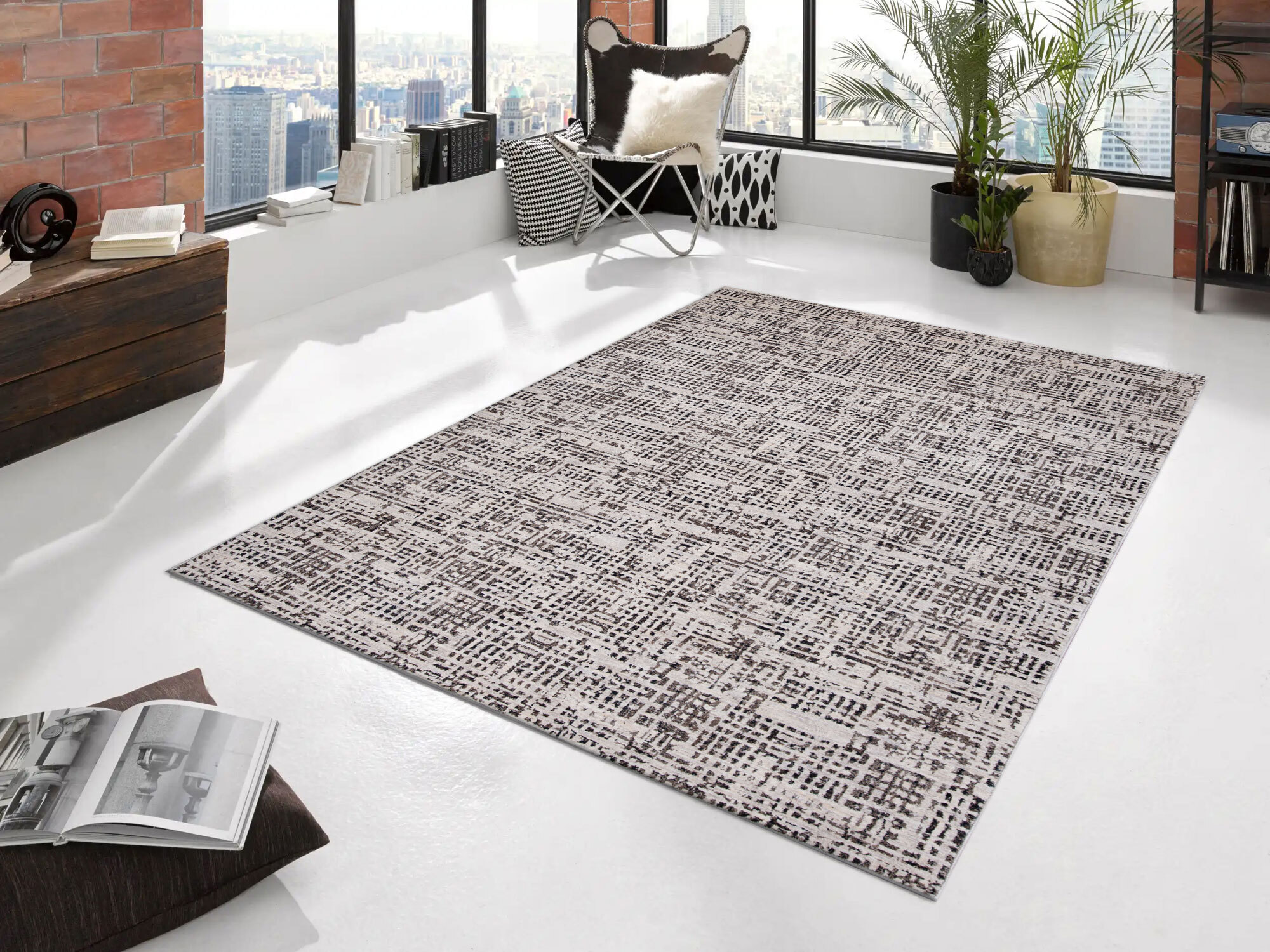 Large View Nadia Contemporary Striped Rug