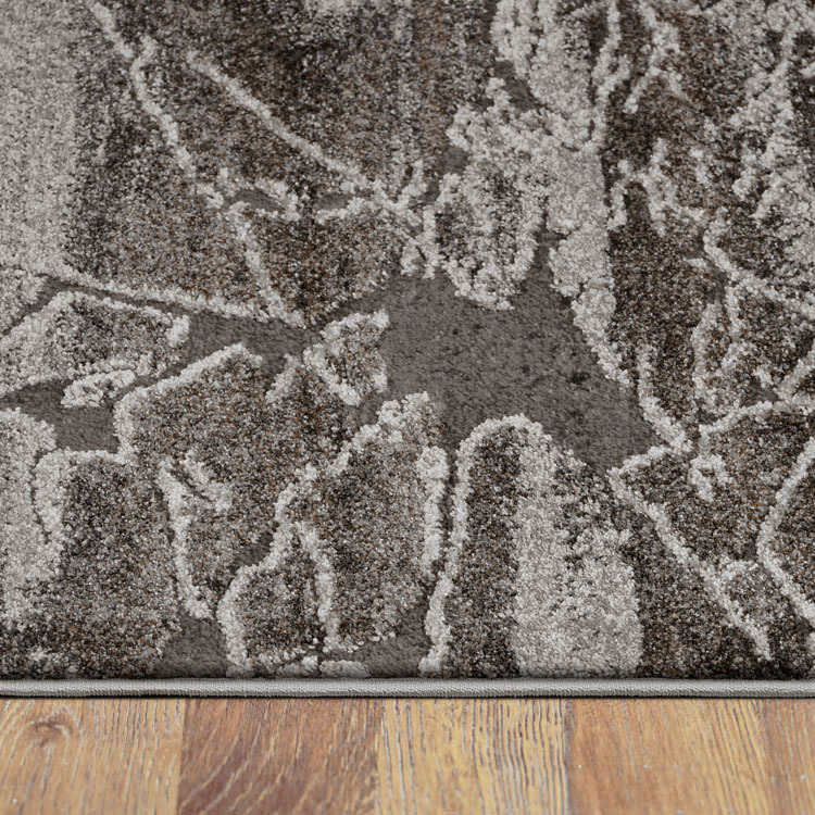 Large View Oakley Brown Modern Marble Rug