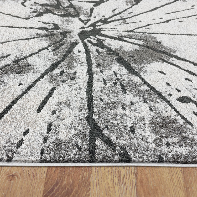 Oakley Modern Grey Abstract Rug