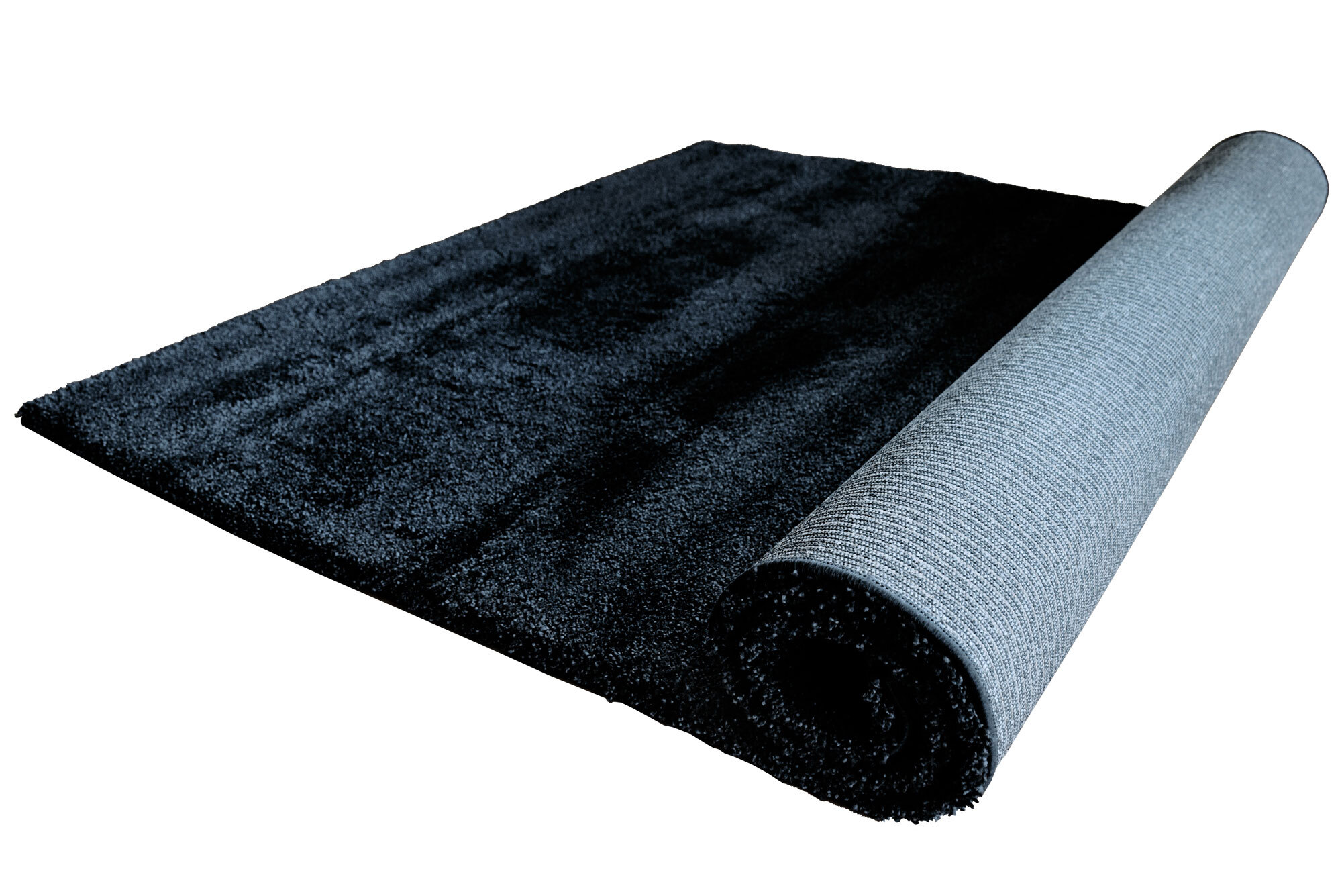 Posh Modern Plain Black Rug