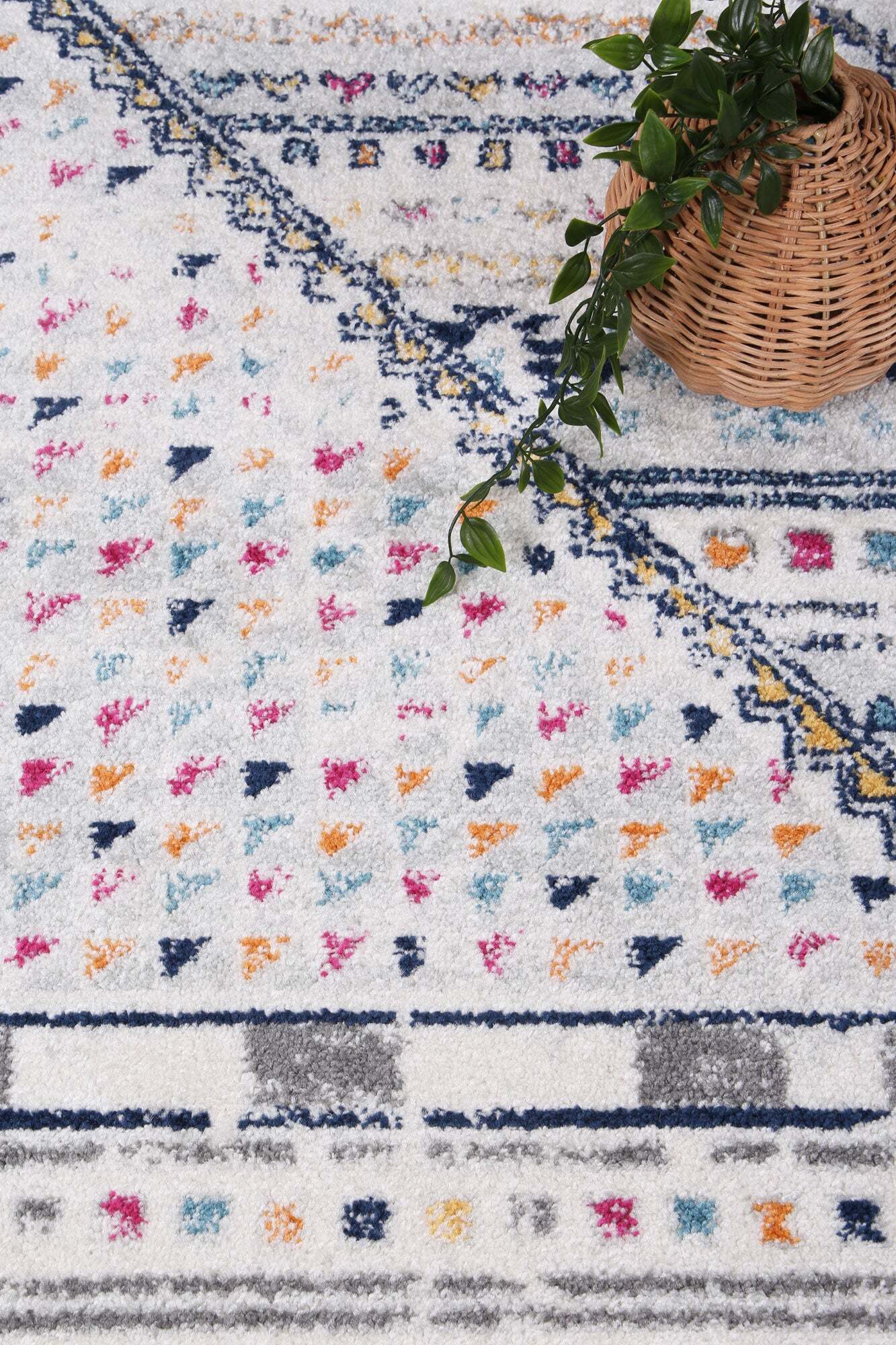 Large View Peri Contemporary Tribal Rug