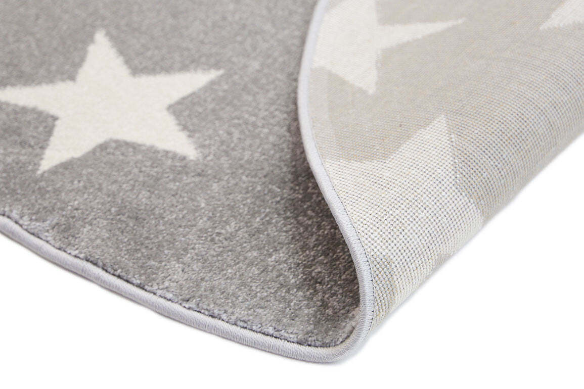 Petite Modern Grey Kids Star Rug