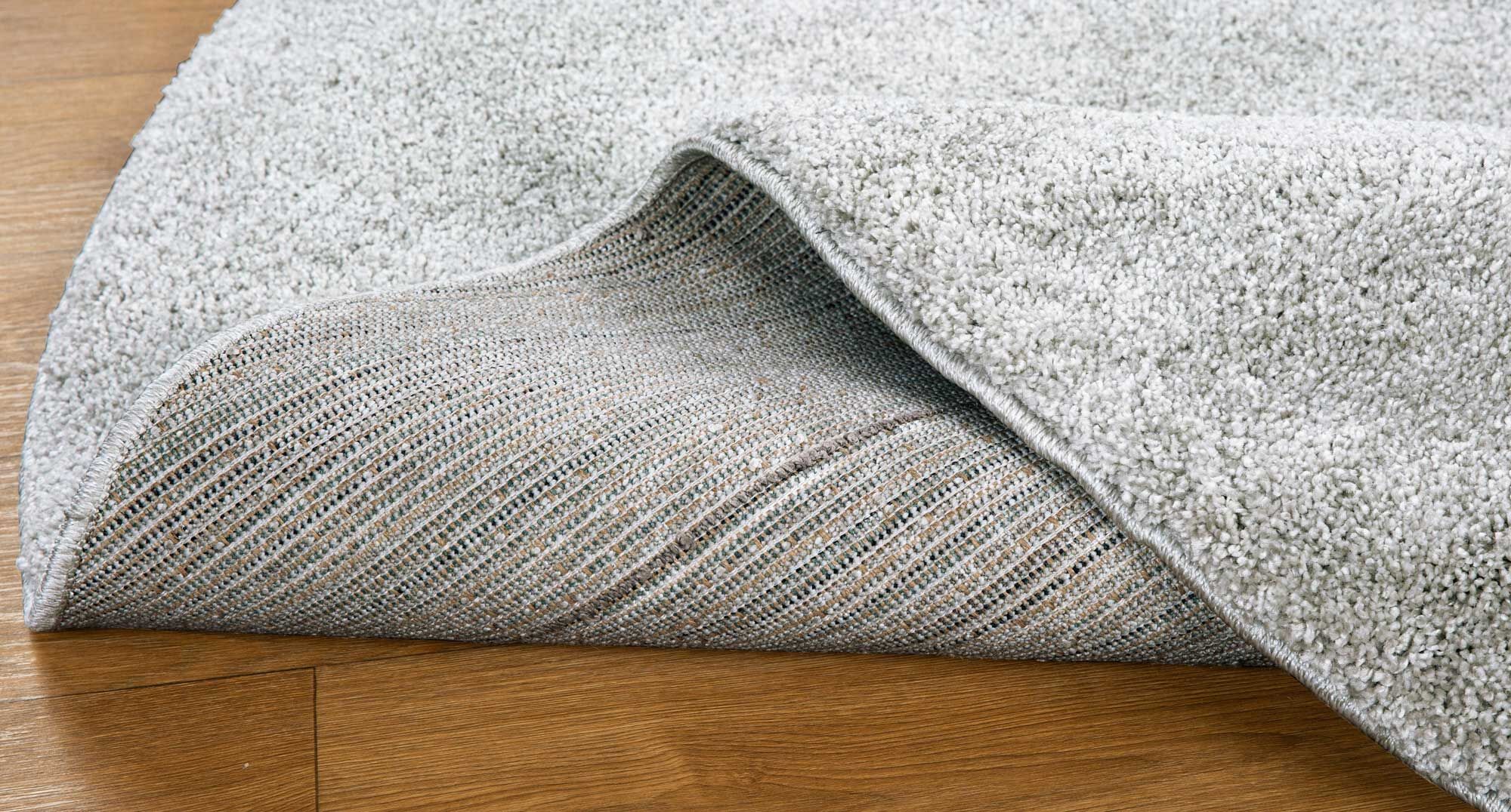 Large View Plush Plain Grey Rug