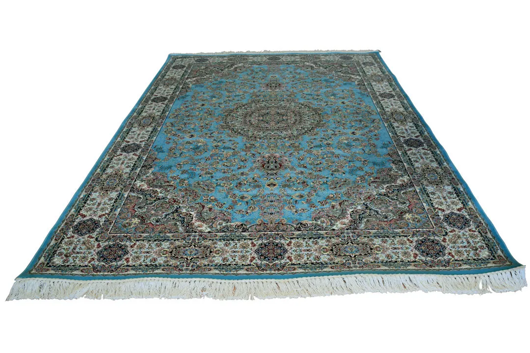 Parsa Blue Medallion Oriental Rug