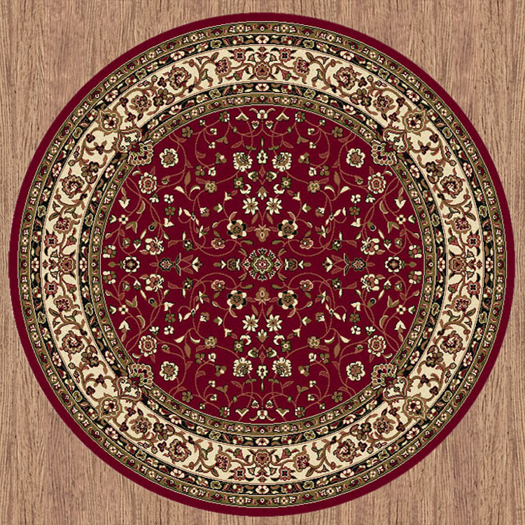 Preston Red Traditional Floral Rug