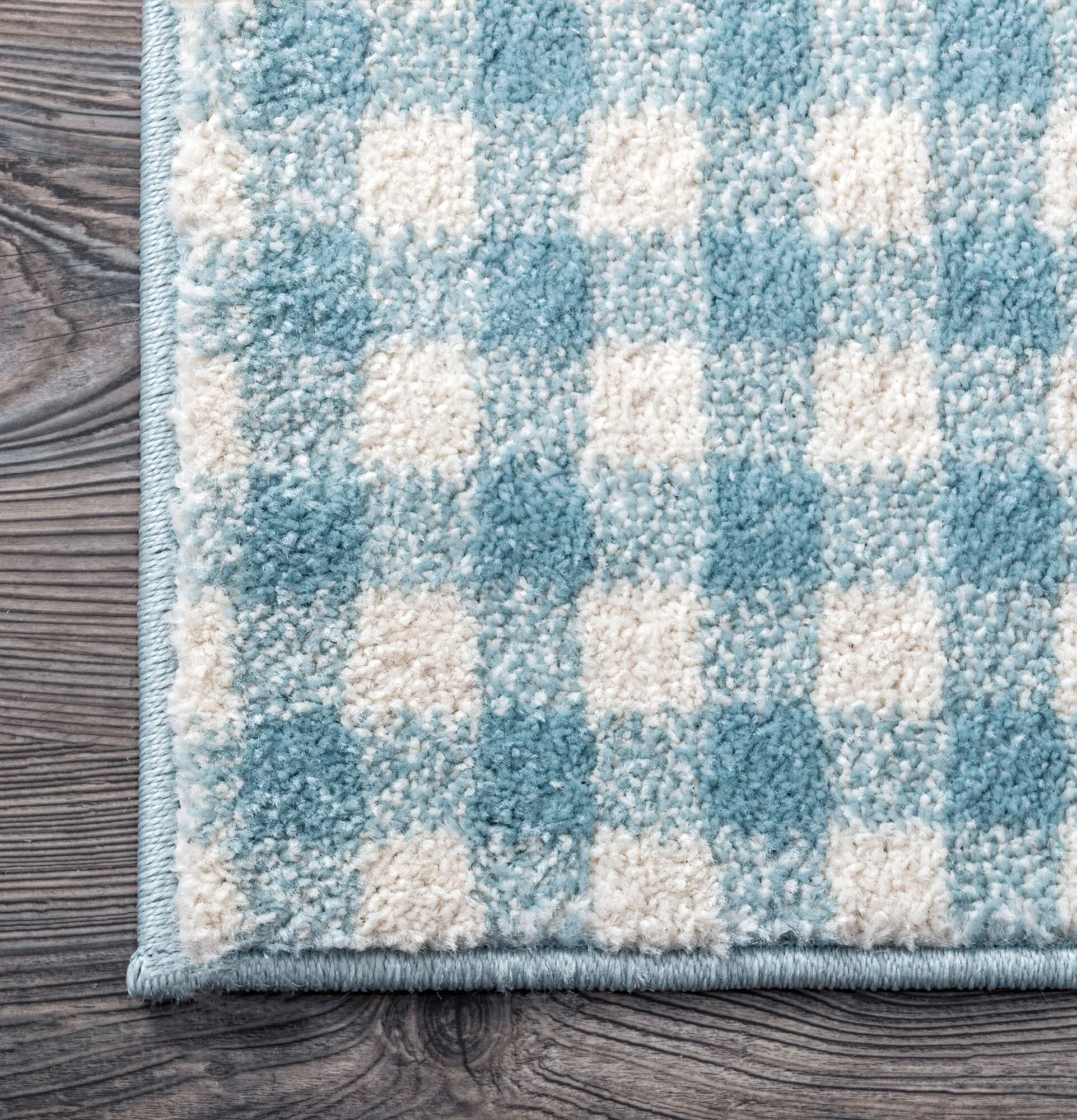 Poppy Moon & Stars Blue Kids Rug