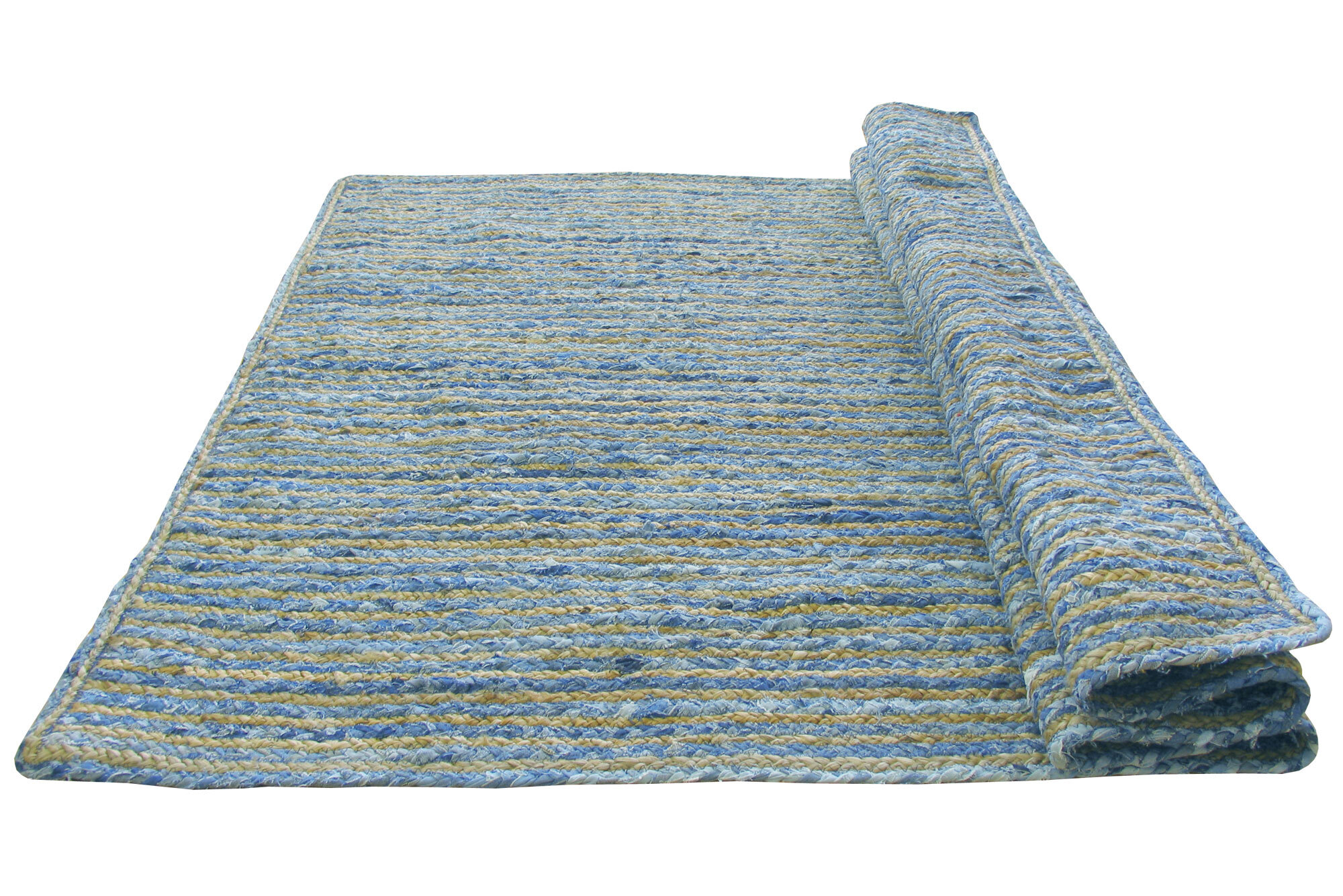 Ravine Denim & Jute Braid Rug