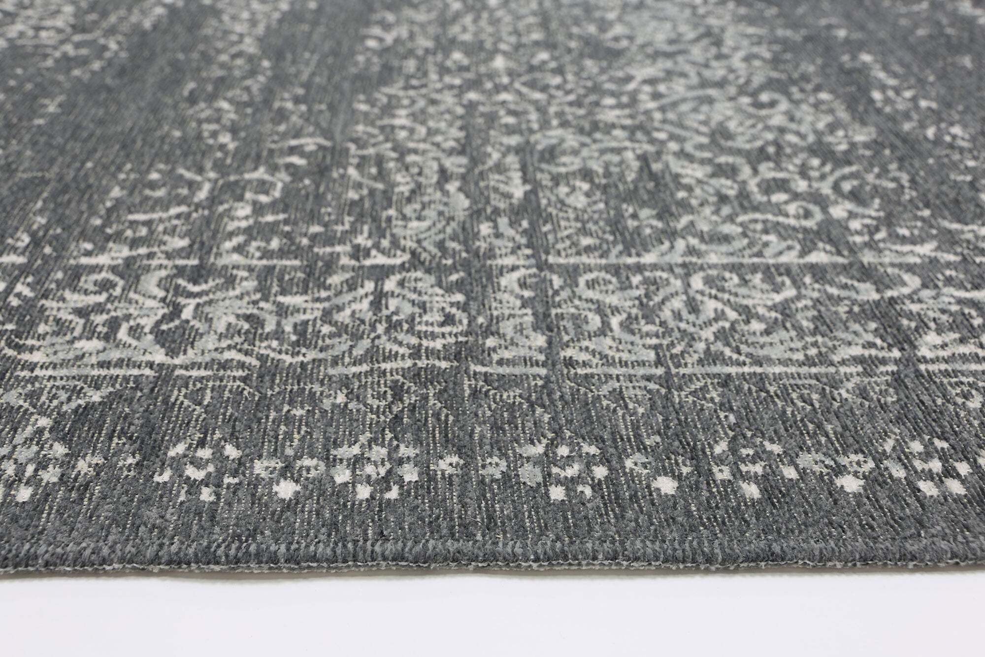 Ryan Grey Cotton Transitional Rug