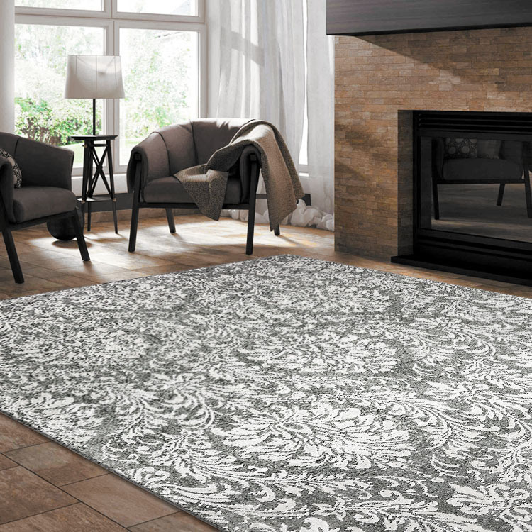 Large View Saul Contemporary Floral Rug