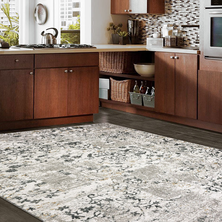 Saul Beige Floral Transitional Rug