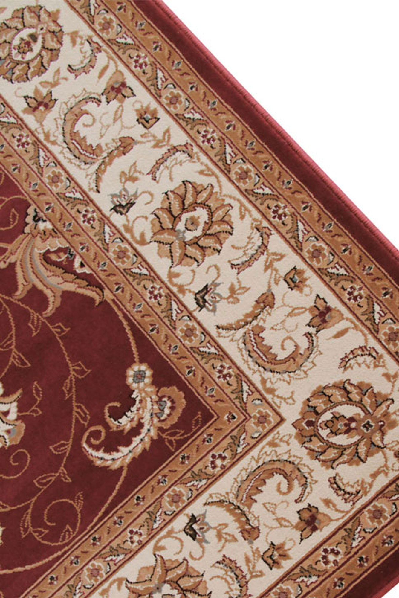 Star Red Traditional Oriental Rug