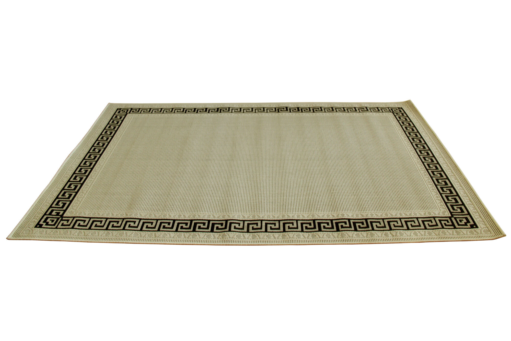 Large View Storm Flatweave Greek Key Rug