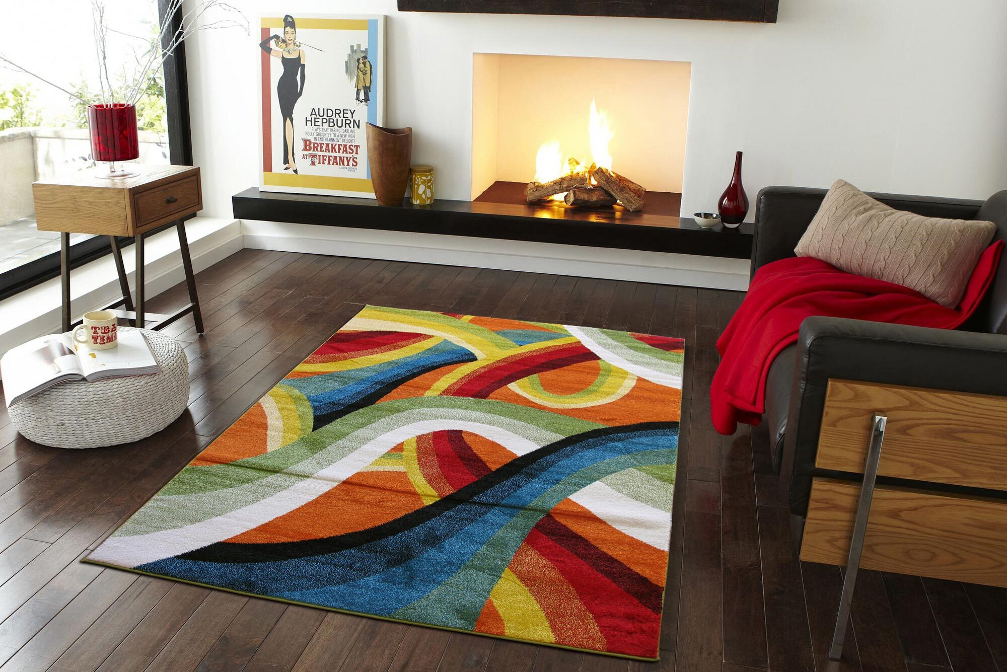 Large View Splendor Modern Wavy Rug