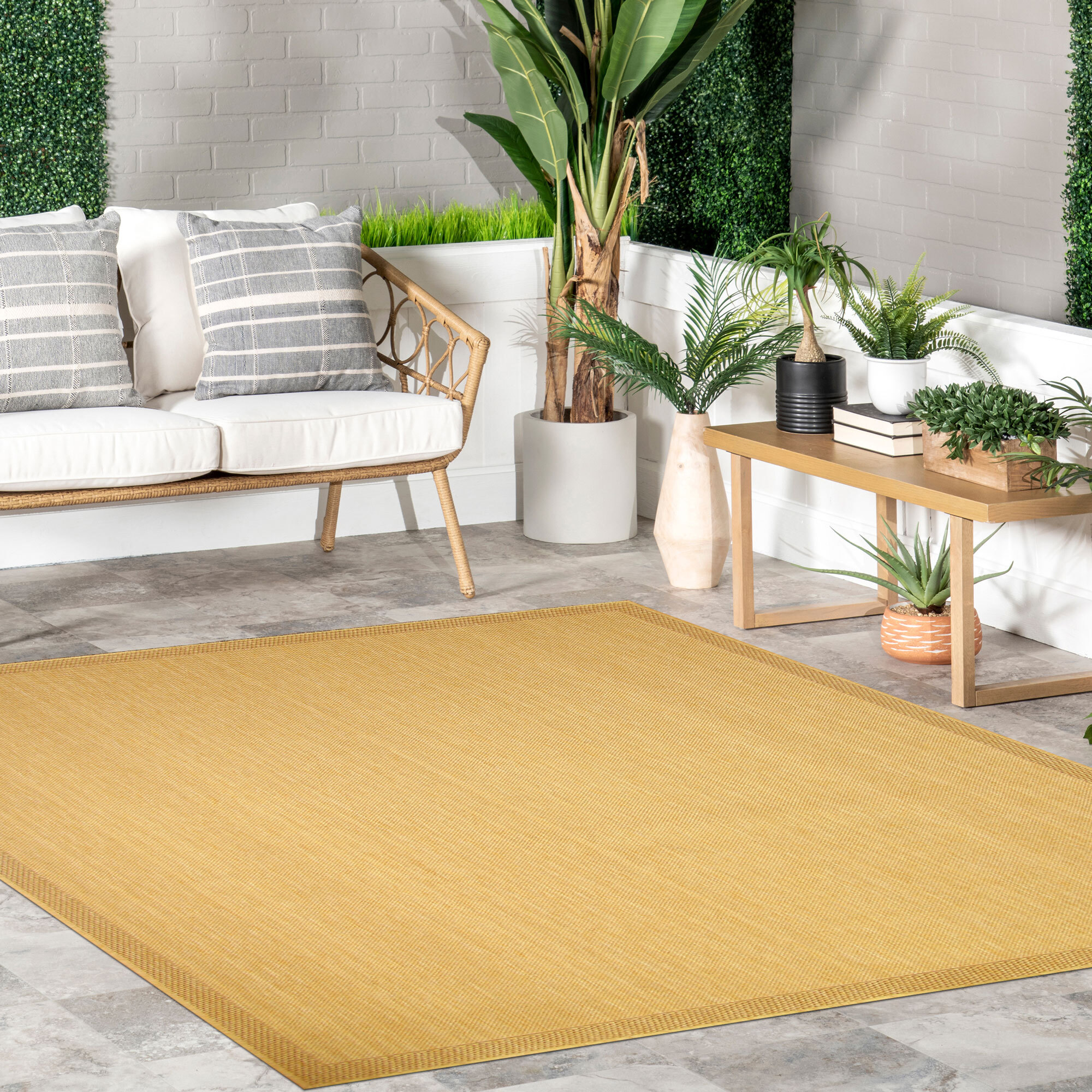 Large View Sama Plain Indoor Outdoor Rug