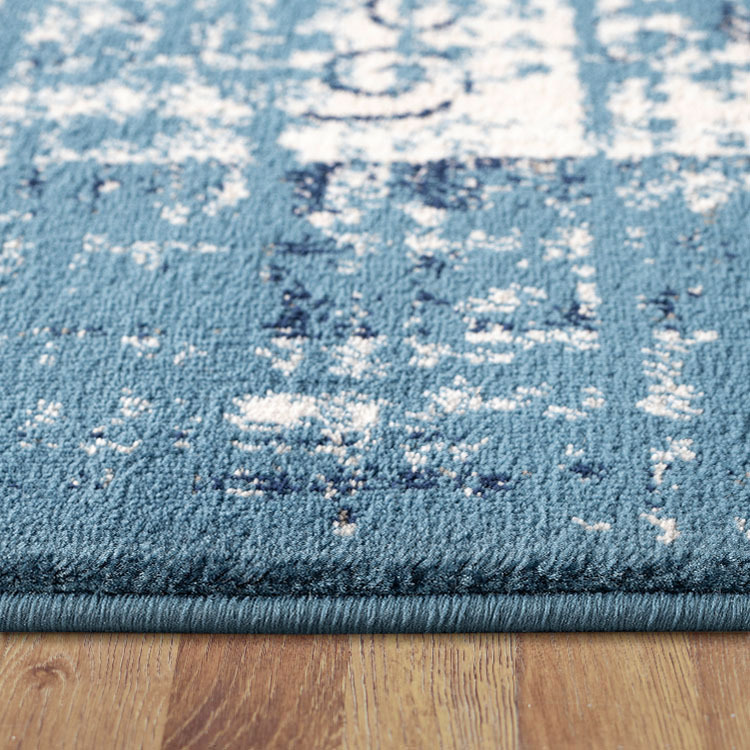 Sonia Blue Transitional Floral Rug