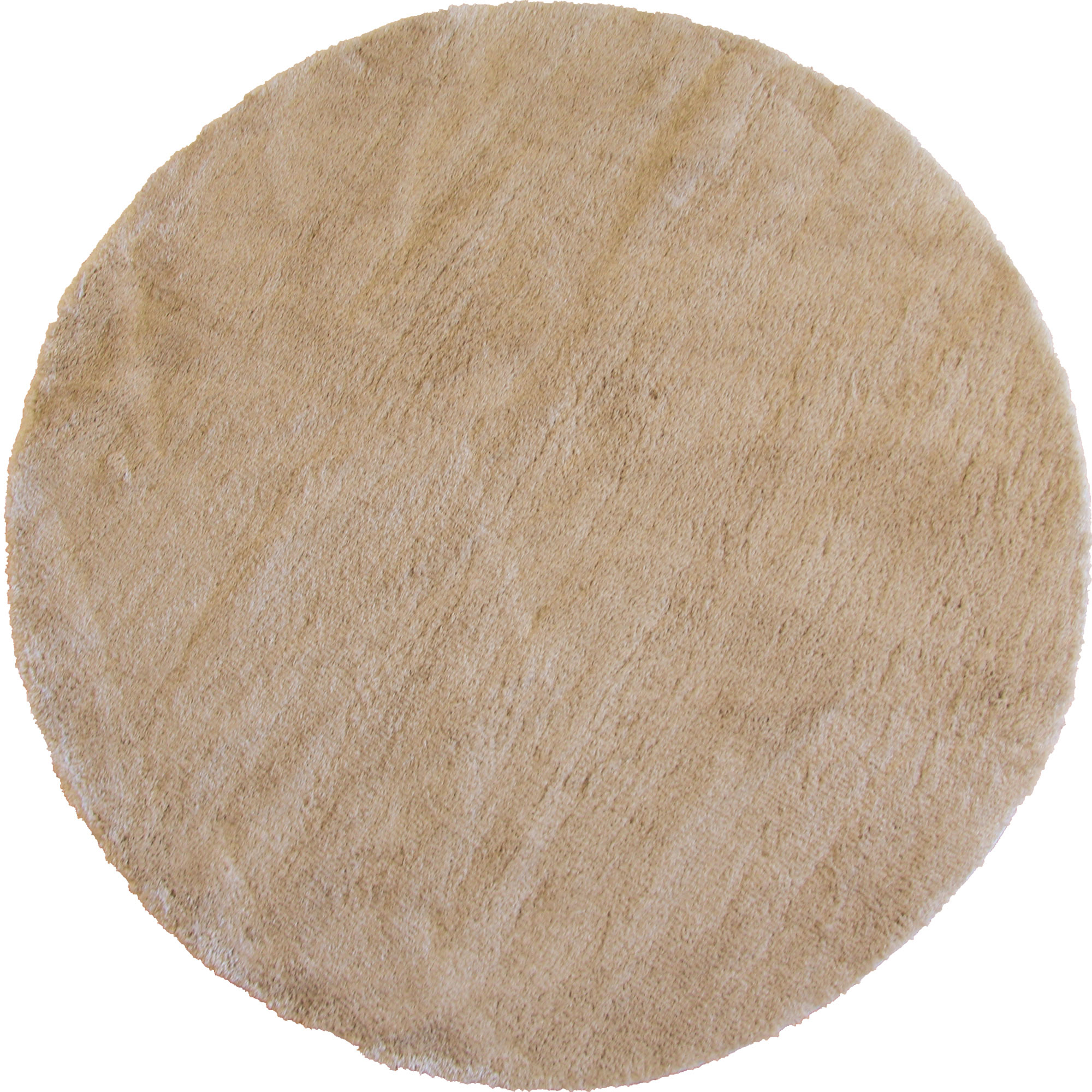 Large View Soft Plain Beige Thick Shaggy Rug