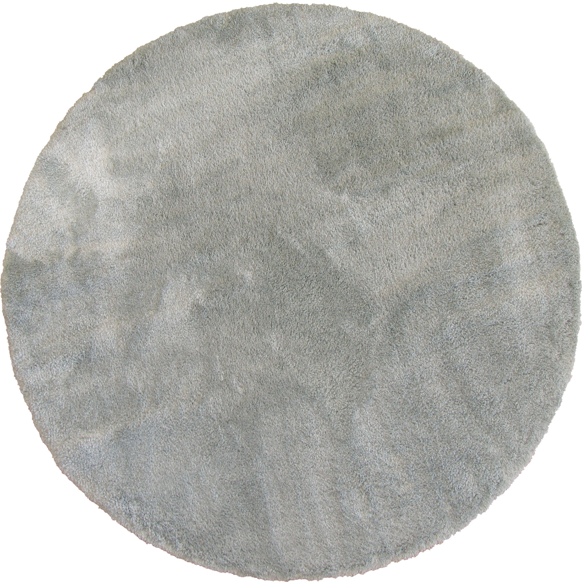 Large View Soft Plain Grey Thick Shaggy Rug