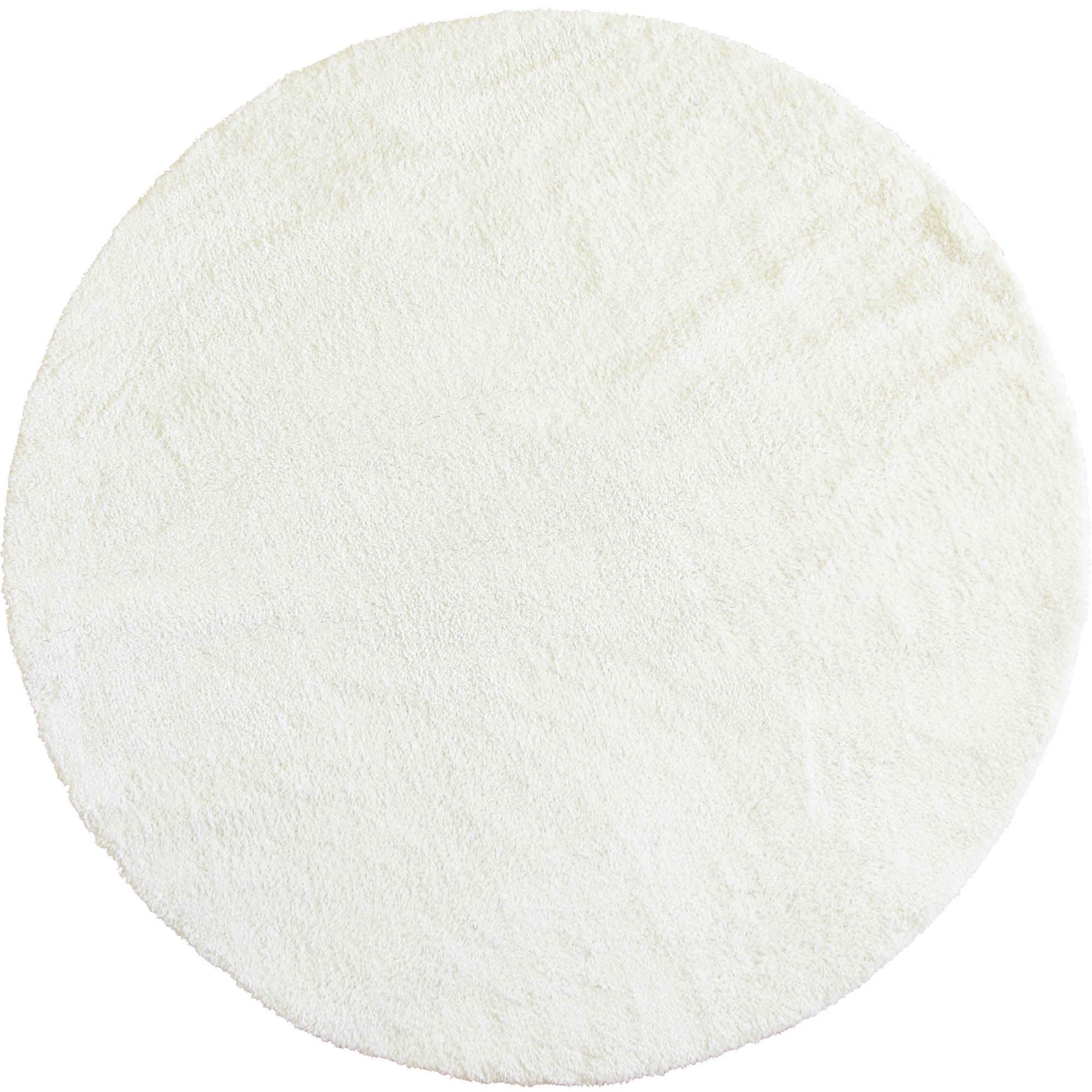 Large View Soft Plain White Thick Shaggy Rug
