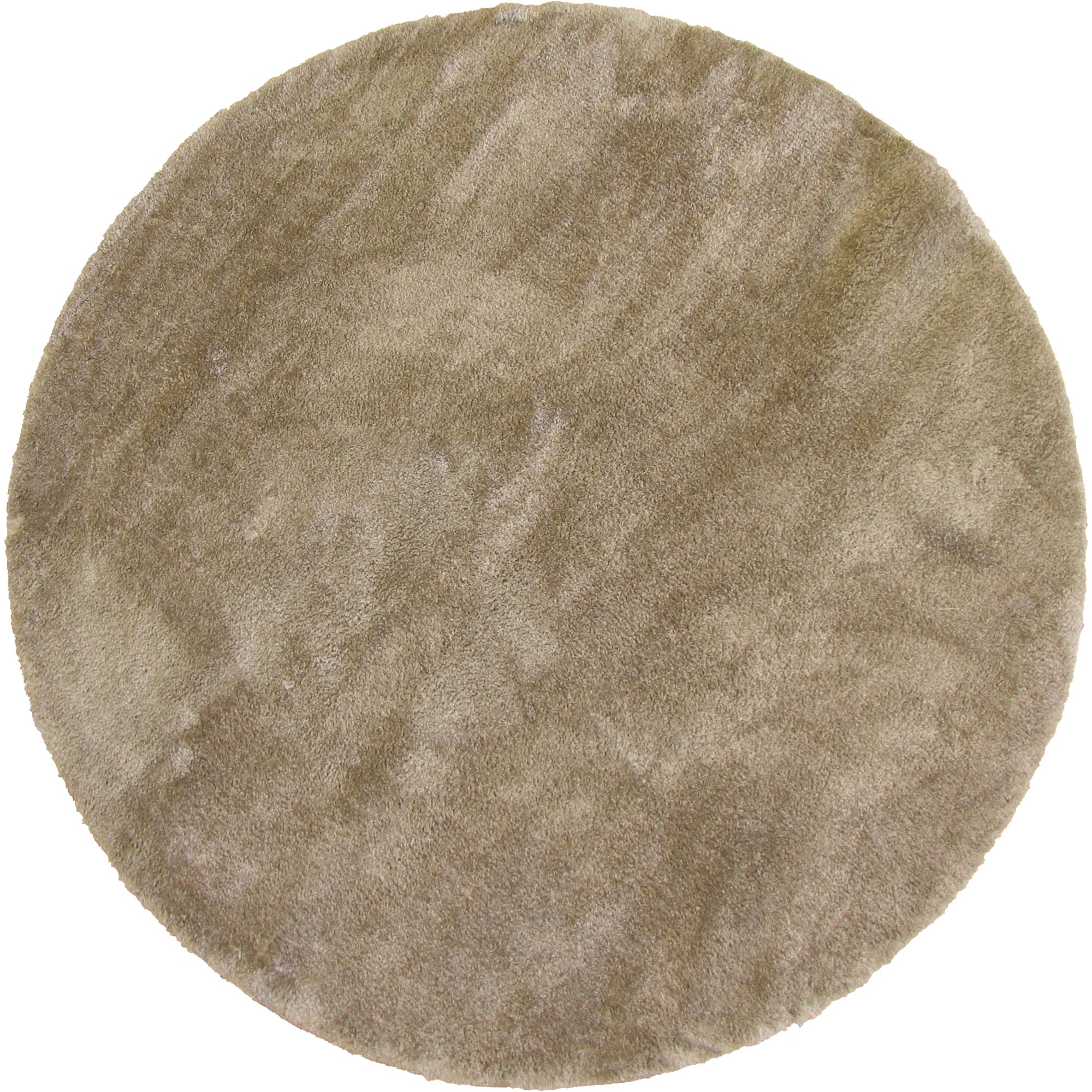Large View Soft Plain Brown Thick Shaggy Rug