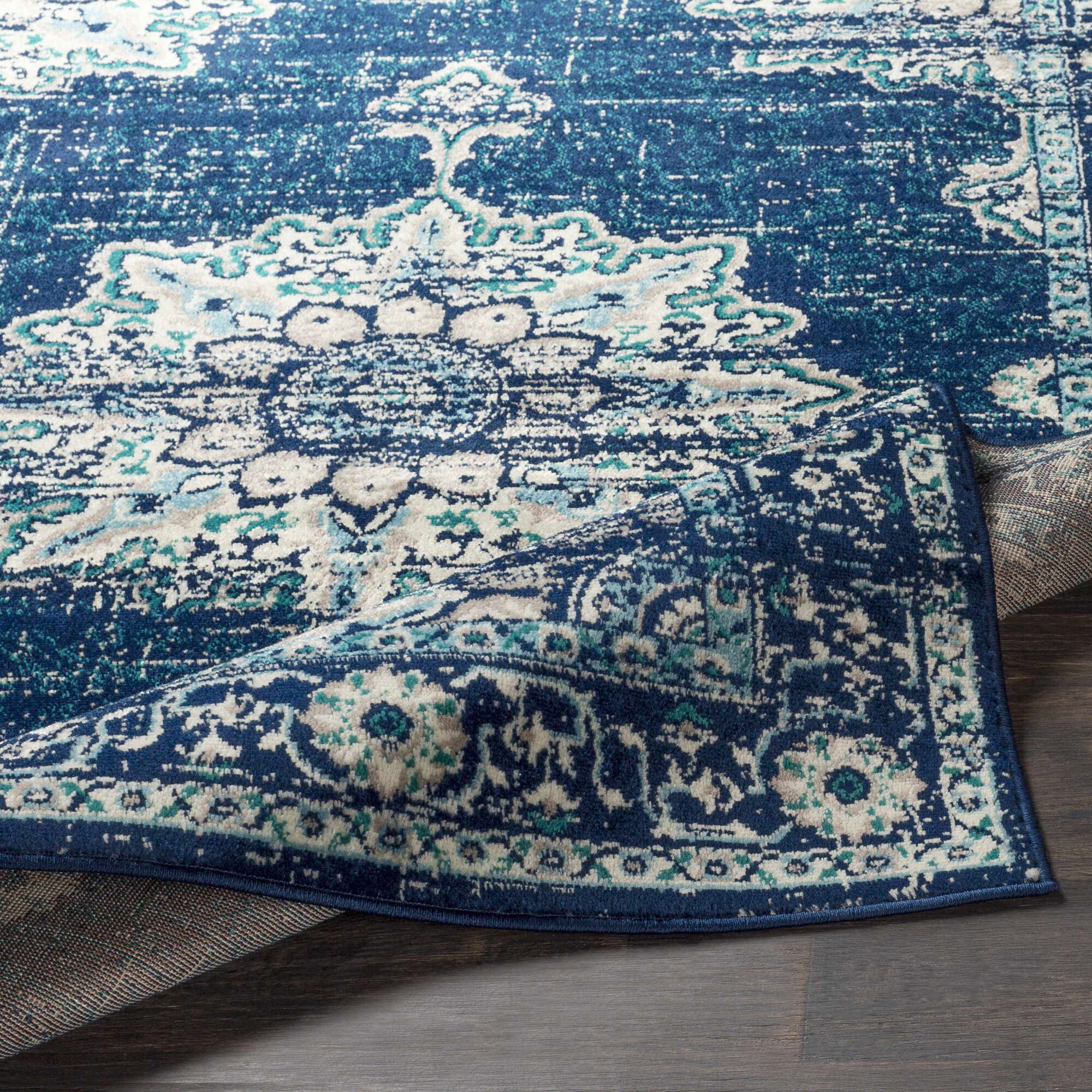 Large View Space Traditional Medallion Rug