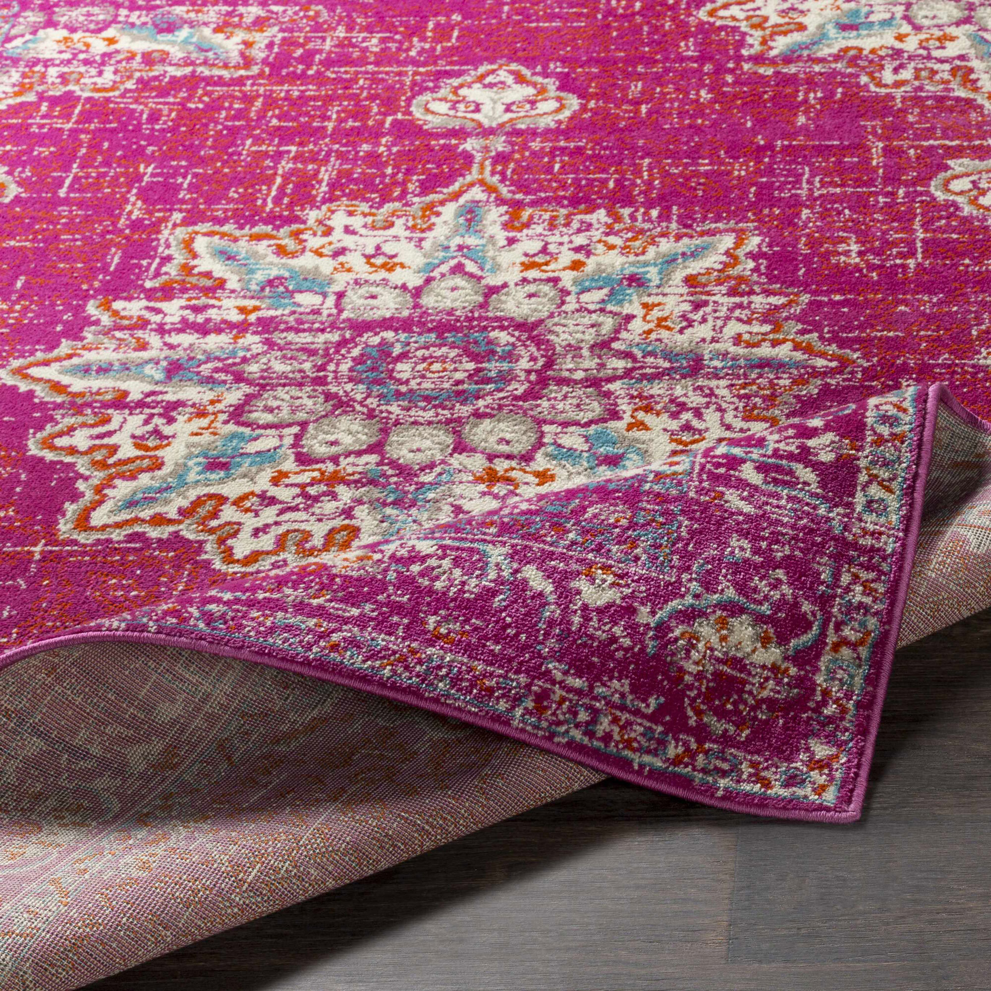 Large View Space Traditional Medallion Rug