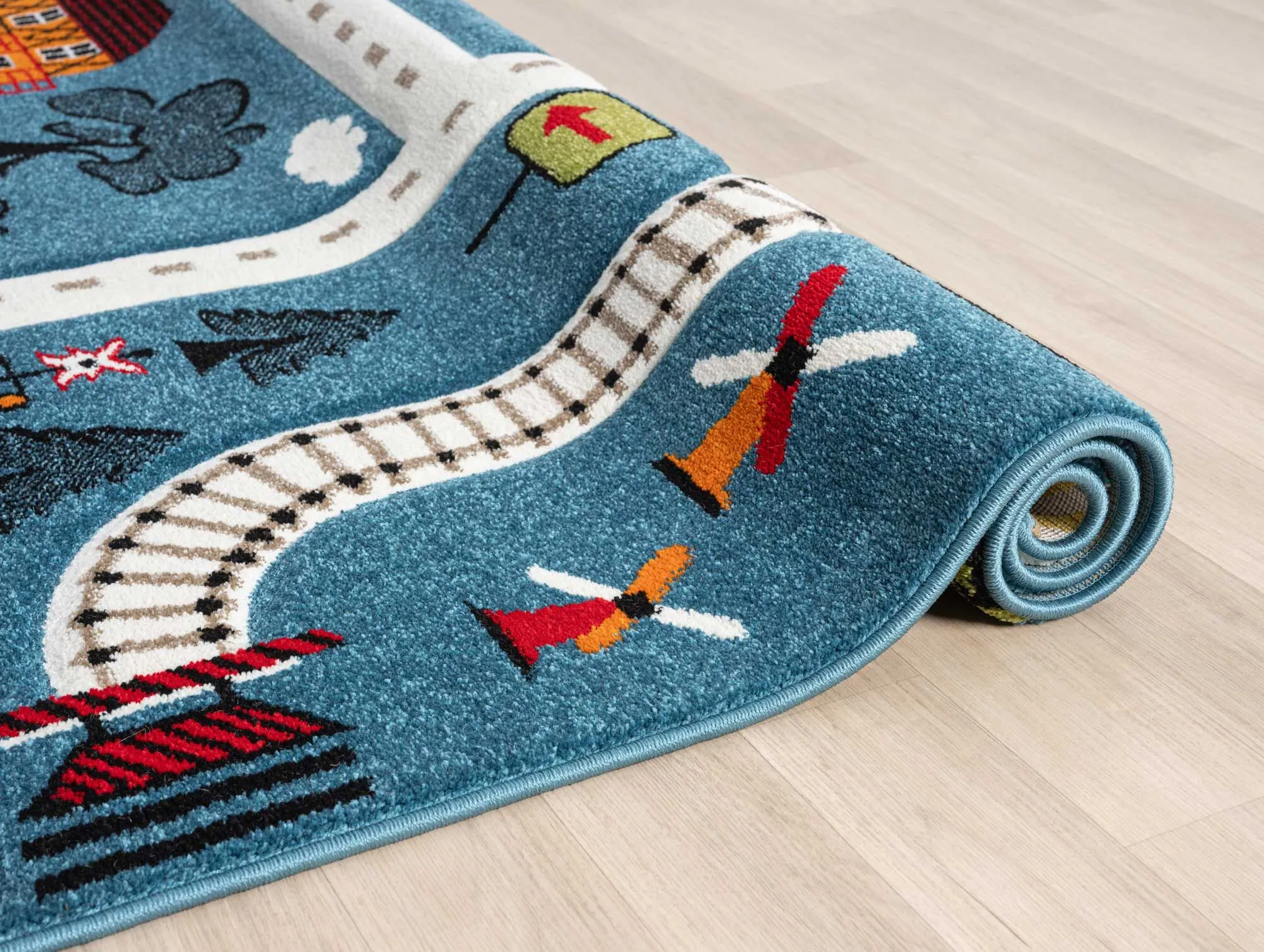 Speedy Kids Town Road Rug